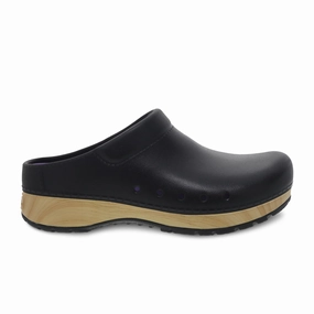 Earth-Tone Dansko Kane Clog (Women) - Black Molded
