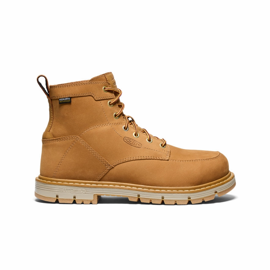 Thermal Proof Footwear Men's San Jose 6" Waterproof 90?? Heel Boot (Aluminum Toe)  |  Bistre/Gum