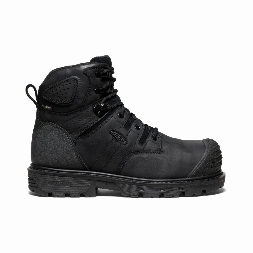 Men's Camden 6" Waterproof Boot (Carbon Toe)  |  Black/Black Extreme Comfort Boots reinforced heel shoes