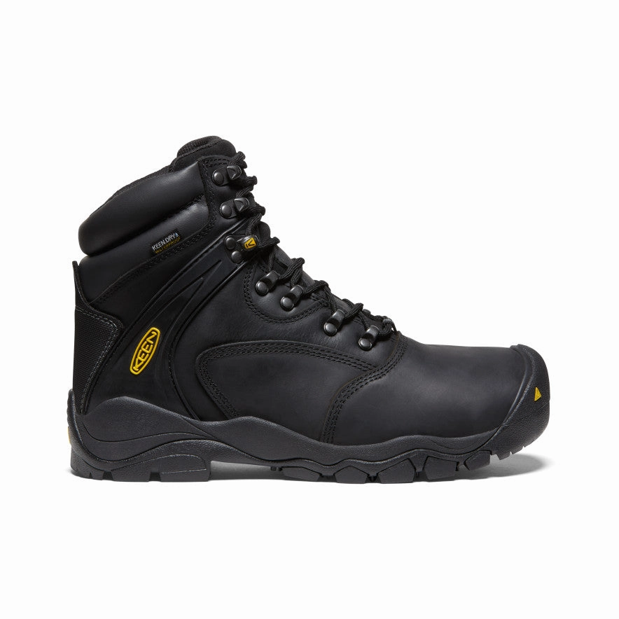 Maximum Durability Footwear Protection Men's Louisville 6" Waterproof Boot (Steel Toe)  |  Black
