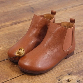 Babakud Simple Handmade Leather Ankle Boots 35-41 Comfort Flex Technology