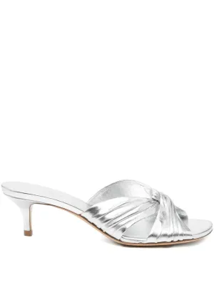 Antonia Kitten Heel in Silver Traction Enhanced Pattern
