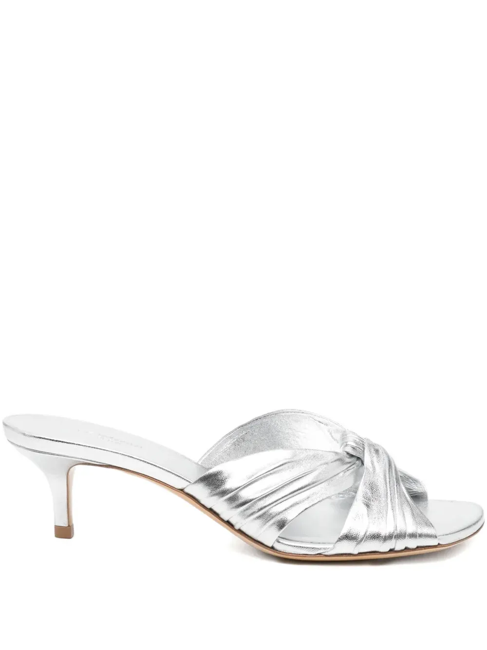 Antonia Kitten Heel in Silver Traction Enhanced Pattern