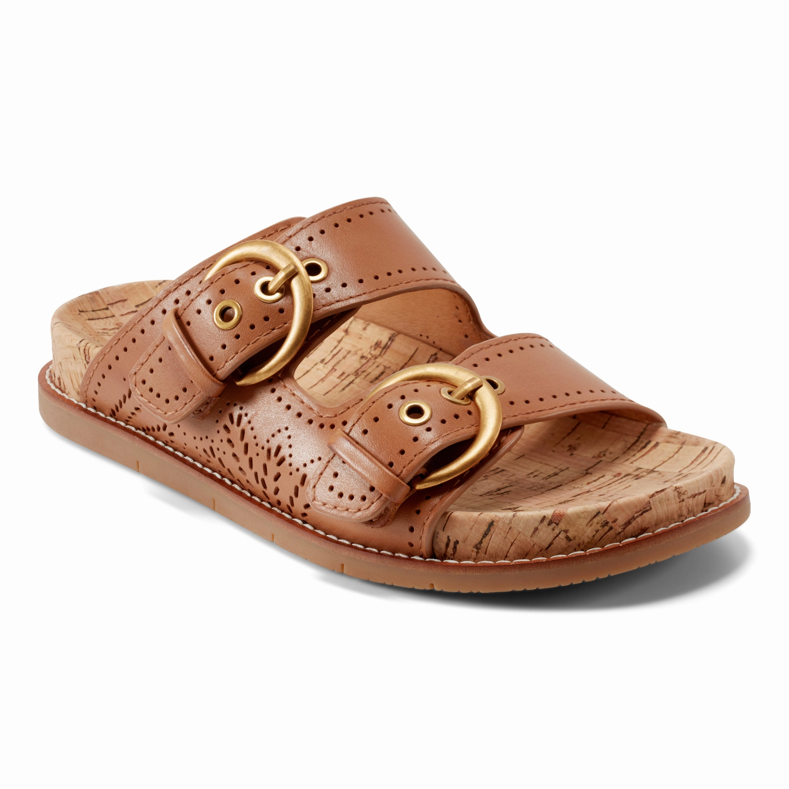 Francii Round Toe Casual Slip-on Flat Sandals Urban cushioning seniors'