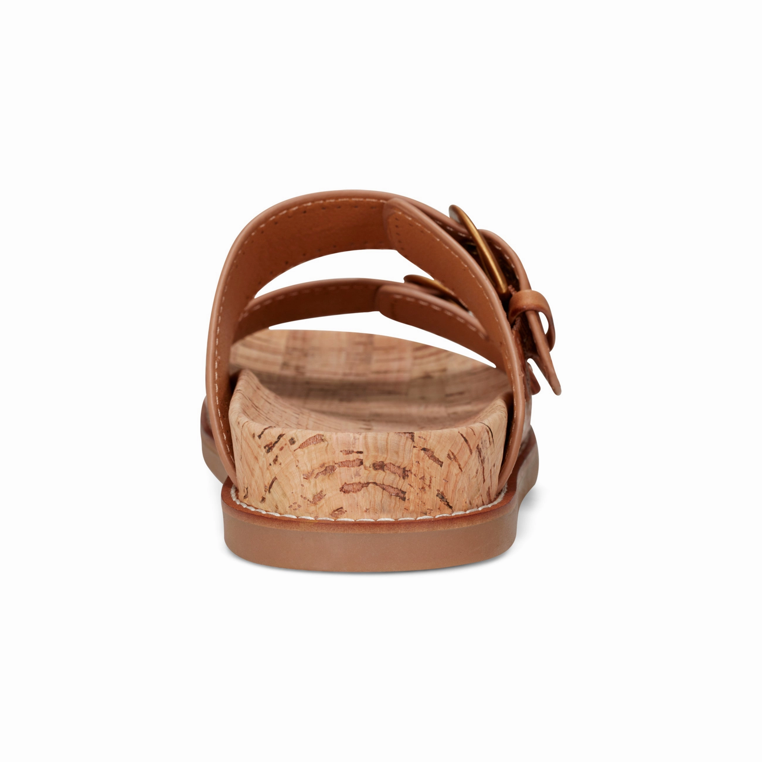 Shock-absorbent cushioning Maximum Grip Francii Round Toe Casual Slip-on Flat Sandals