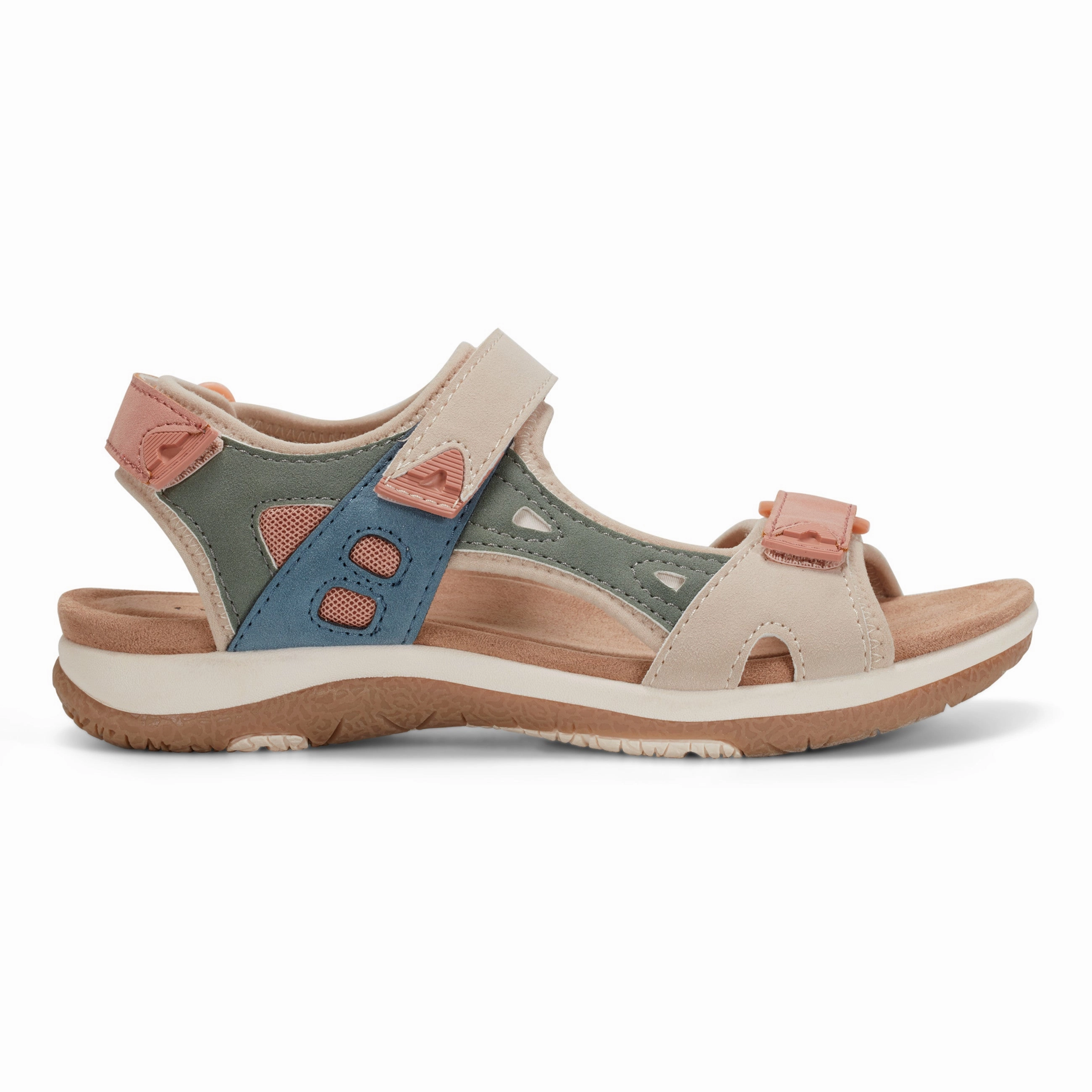 Air Circulation Channels handmade - quality - level Skylar Round Toe Lightweight Casual Flat Sandals