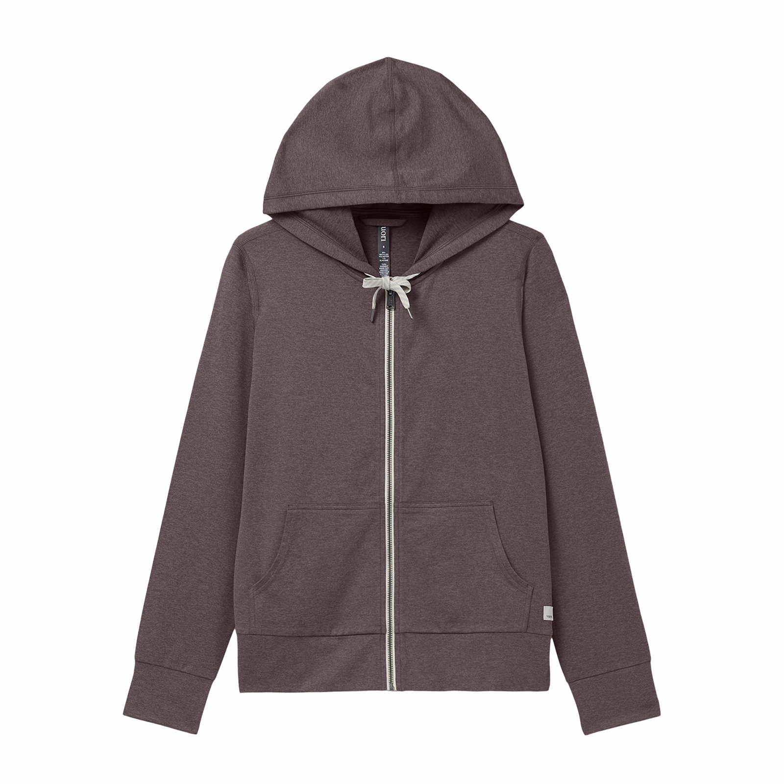 Vuori Halo Performance Hoodie 2.0 (Women) - Huckleberry Heather NonBindingCollar