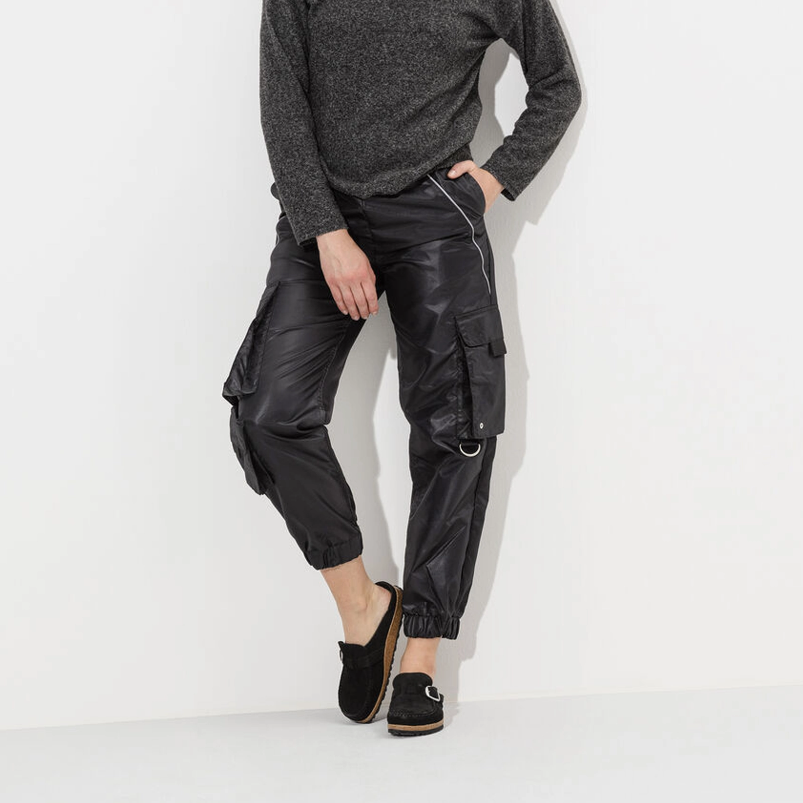 Bloom Zone Birthday-Celebration Birkenstock Buckley Narrow Clog (Women) - Black Suede