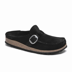Birkenstock Buckley Narrow Clog (Women) - Black Suede Summer-Season Classic A-line design