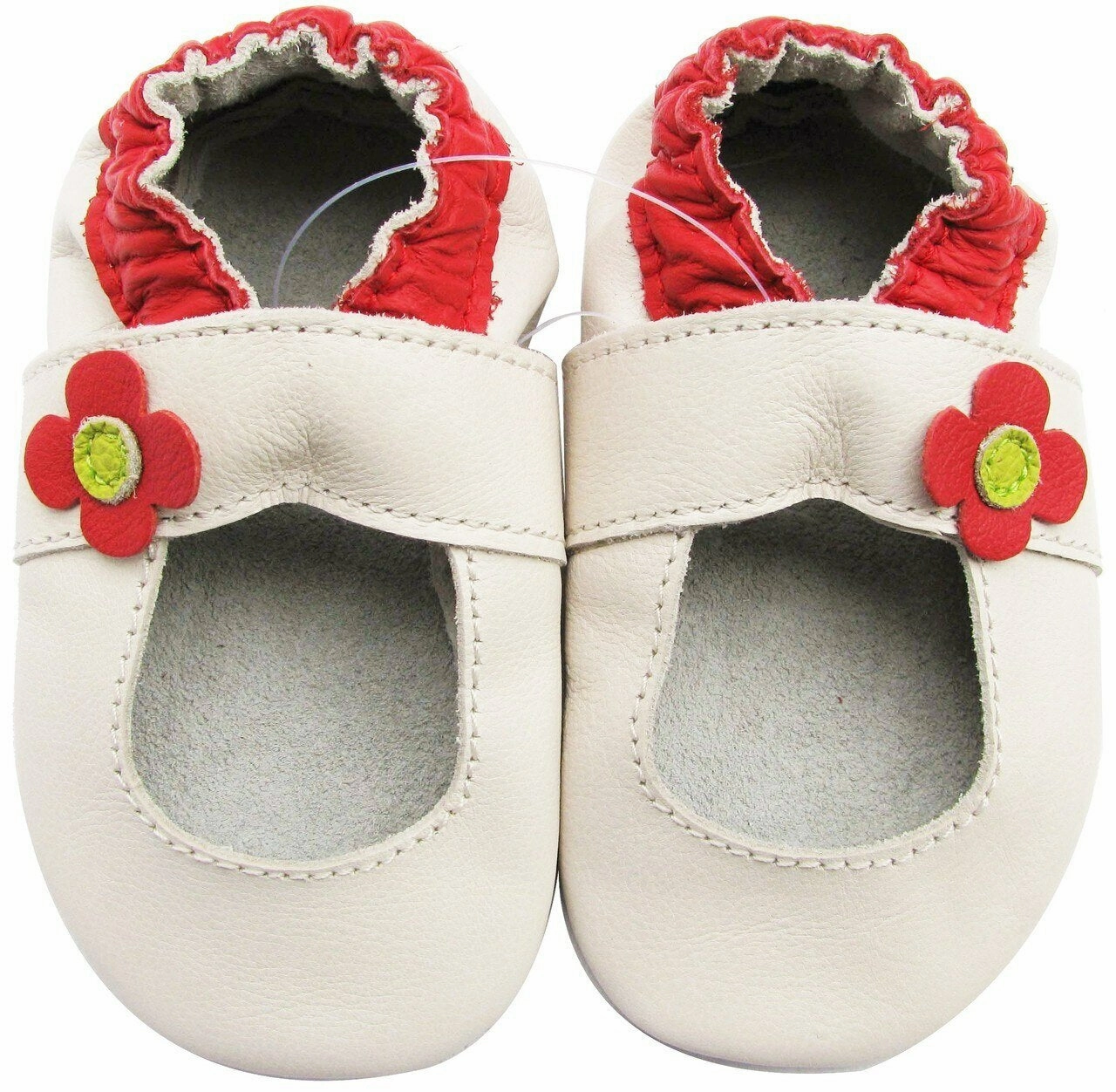 Mary Jane Cream up to 4 Years Old high - heeled Layered Chic