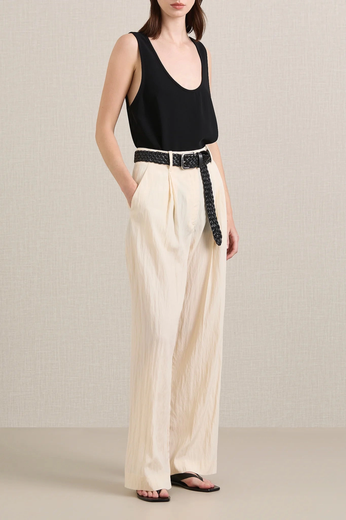 Sloane Tank in Black Casual Sweatshirt