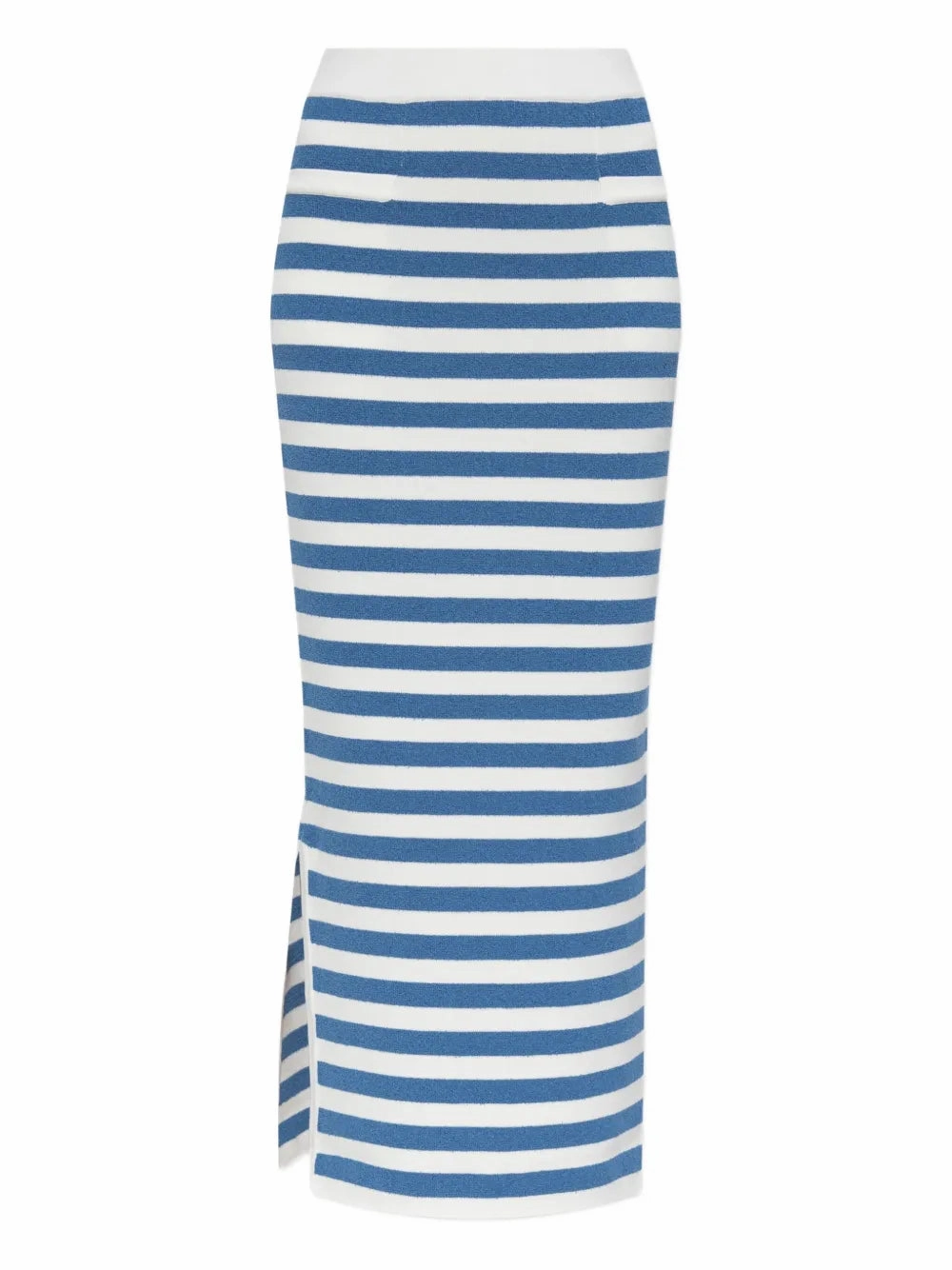 Ari Skirt in Blue Stripe Conscious Fit Cold Weather Wear