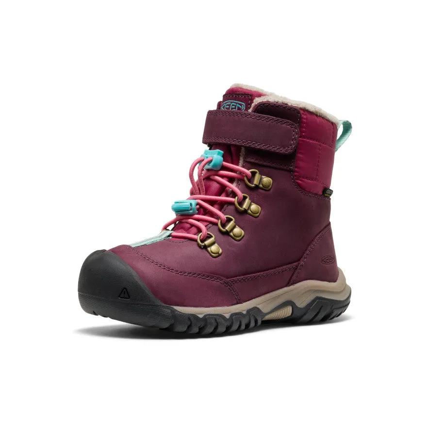 Hiking Boots Snow Thermal Boot Little Kids' Kanibou Waterproof Winter Boot  |  Fig/Pink Lemonade