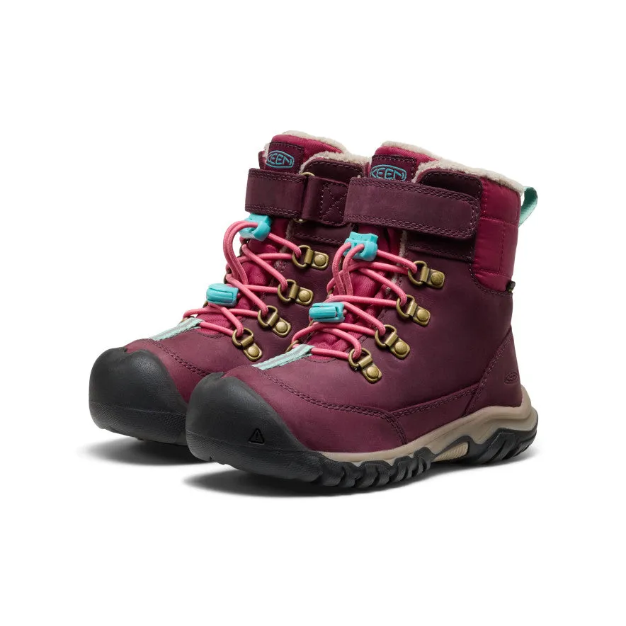 Winter Boots Little Kids' Kanibou Waterproof Winter Boot  |  Fig/Pink Lemonade
