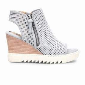 Sofft Ulani Wedge Sandal (Women) - Chambray Lux Look Flattering Wearable