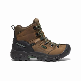 Men's Pittsburgh Energy 6" Waterproof Boot (Soft Toe)  |  Cascade Brown/Greener Pastures Safety Shell Gear Non slip grip
