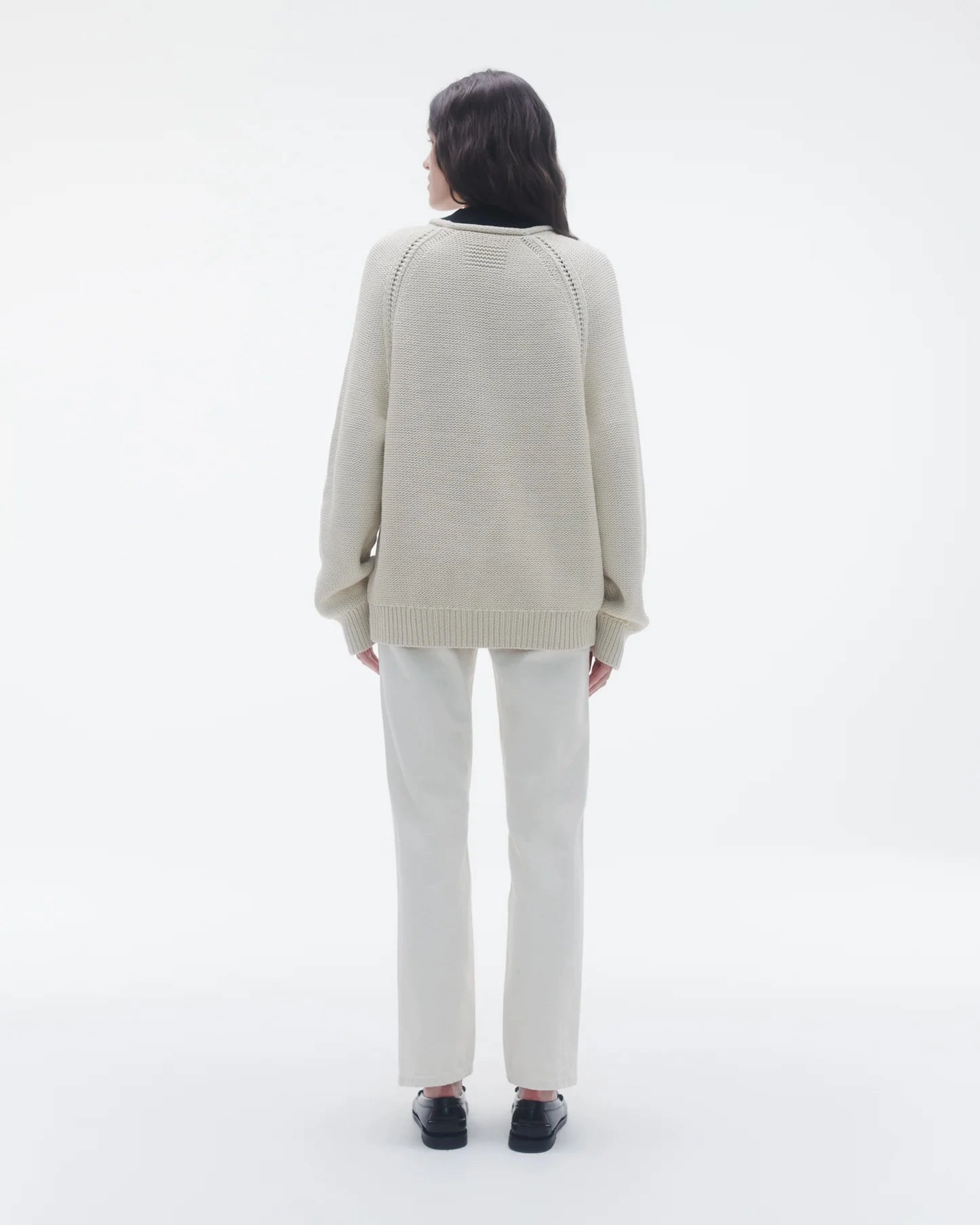 Evening Glow CompressionFreeCuffs Island Rollneck in Ecru