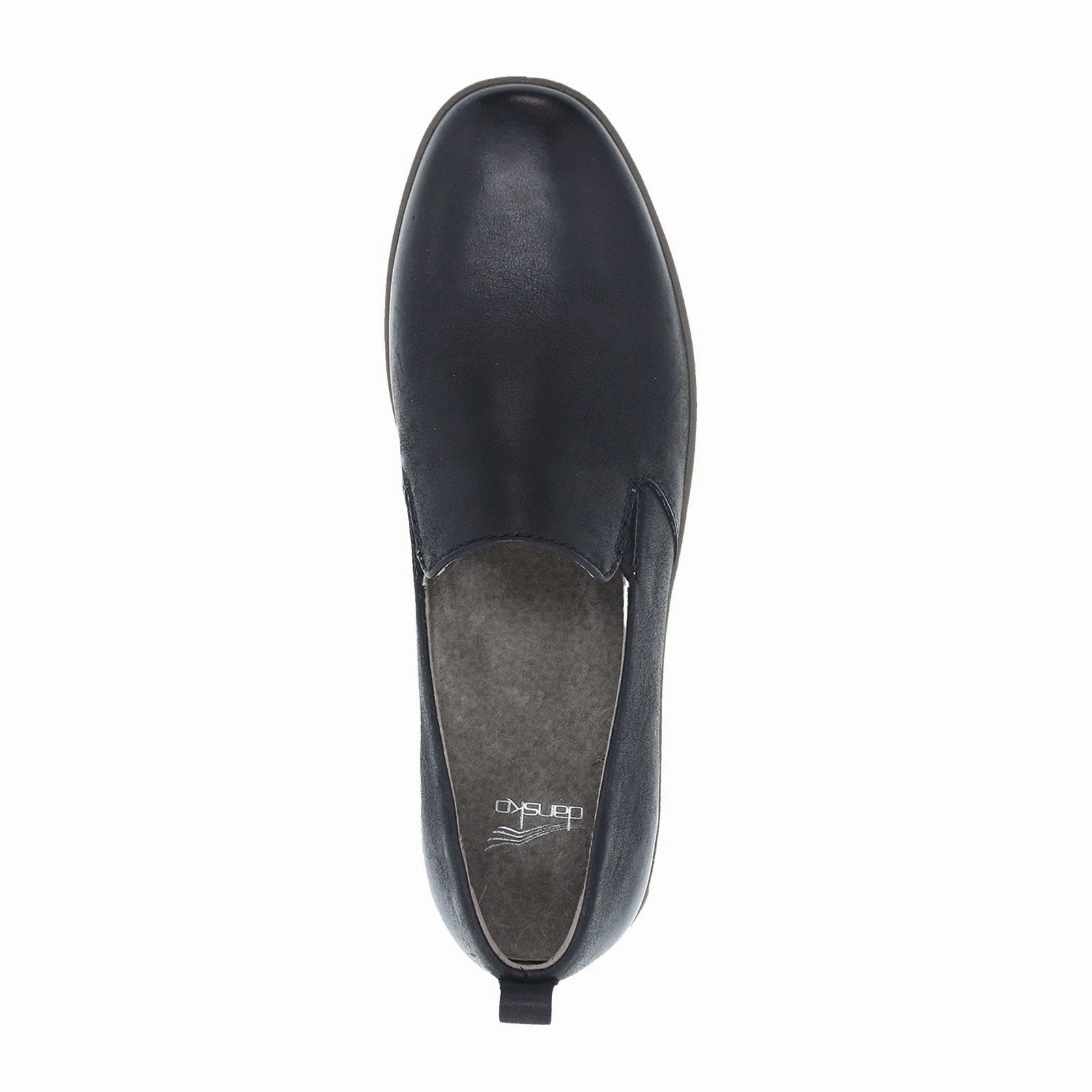 Dansko Linley Slip On (Women) - Black Burnished Calf Flattering and Effortless Event Perfect