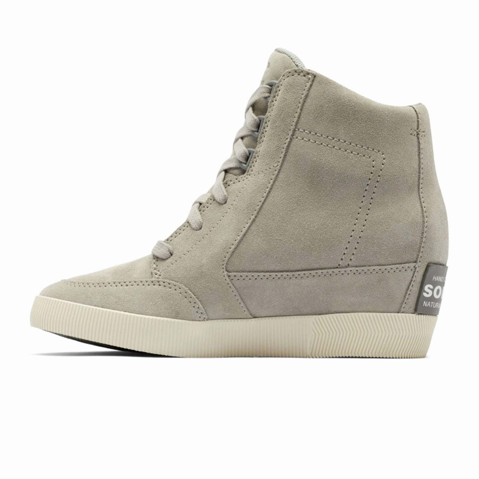 Sorel Out N About Lace Wedge Ankle Boot (Women) - Dove/Quarry Soft Shine