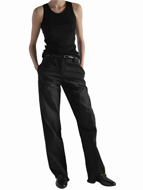 Stylish Scarf Icon Glow Soren Jersey Tank in Black