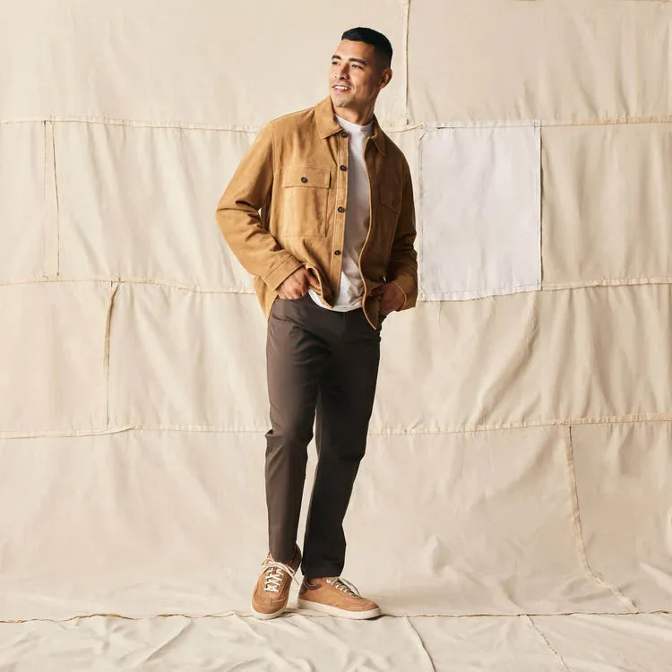 OLUKAI MENS PUNNI SUEDE TAN / TOFFEE Hyperlock Lacing System Shock Diffusing Plate