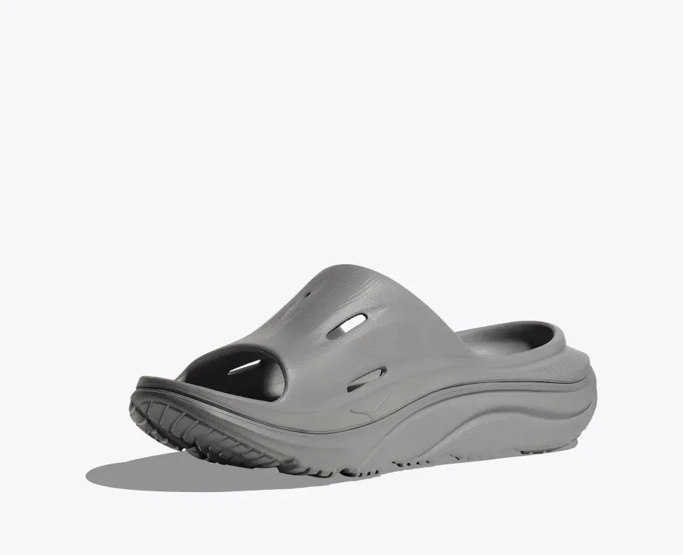 HOKA ORA RECOVERY SLIDE - GREY / GREY low - top