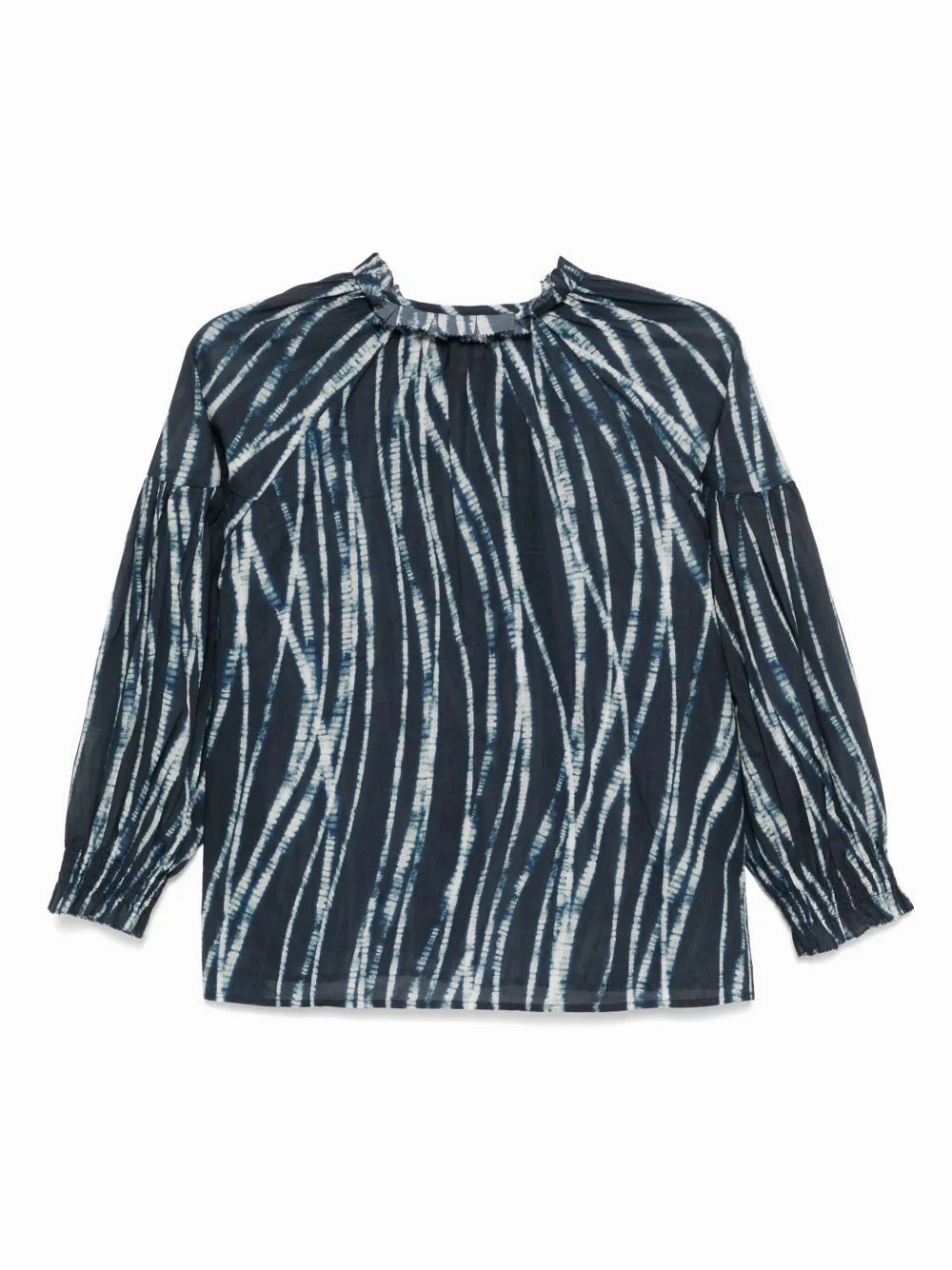 Aramis Top in Avalon Evening Blue Breezy Design Ventilated Back Panel