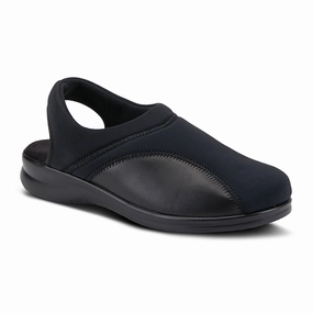 Minimal Aesthetic Spring Step Flexia Slingback Clog (Women) - Black