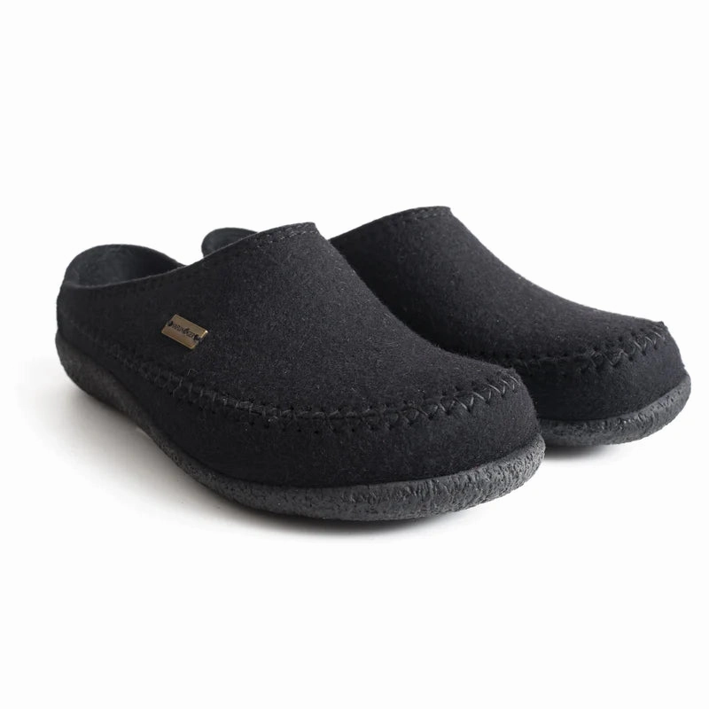 Comfort Slip-On Sandals HAFLINGER FLETCHER BLACK