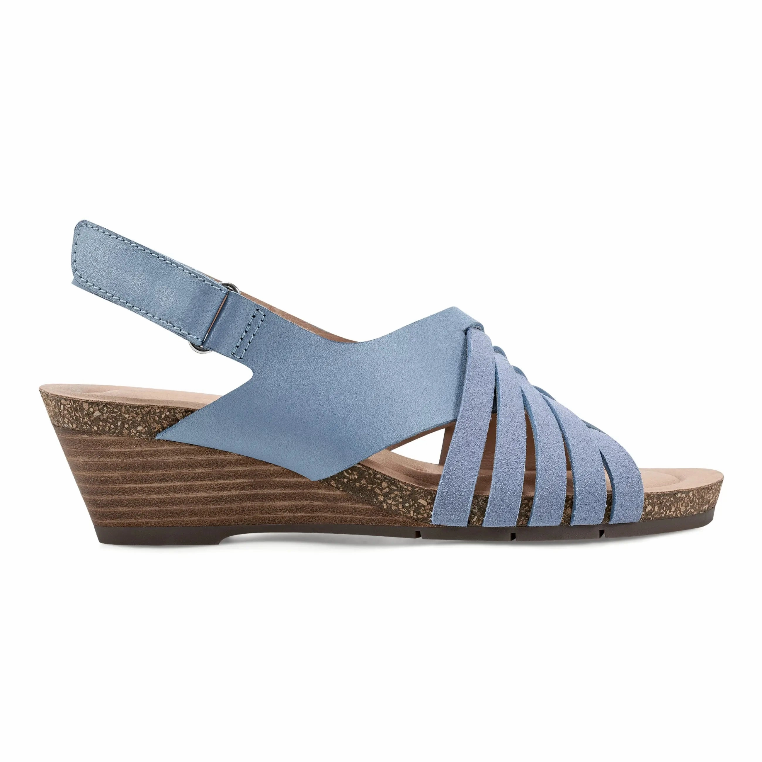 Maximum Support Air Circulation System Hartie Round Toe Stacked Heel Dress Sandals