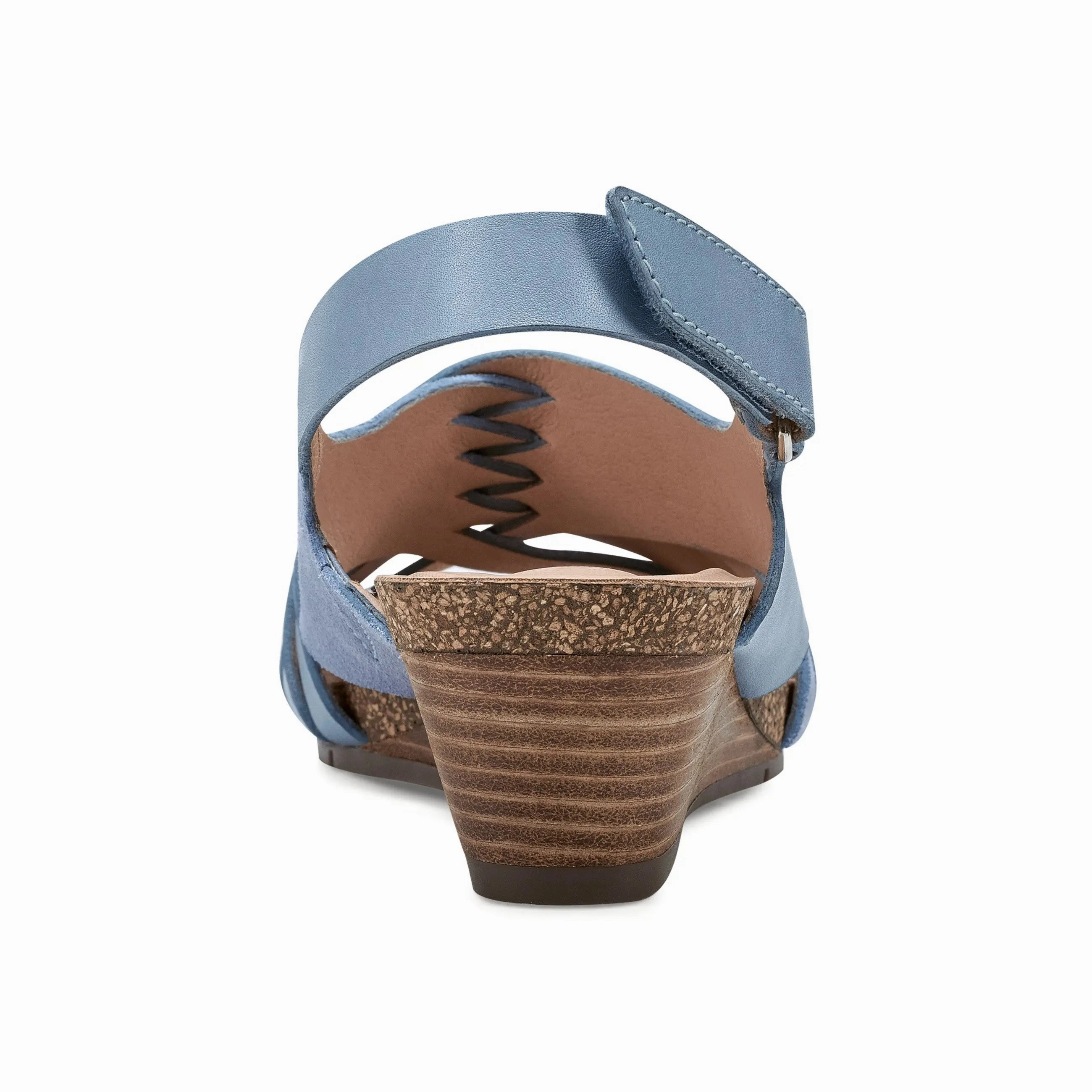 largest Hartie Round Toe Stacked Heel Dress Sandals