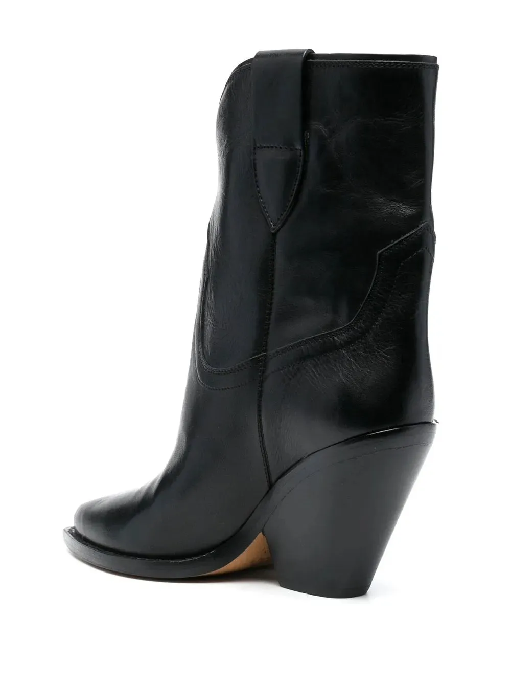 Leyane Boots in Black decorative - strap
