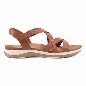 Heel Stability Sterling Casual Strappy Round Toe Flat Sandals