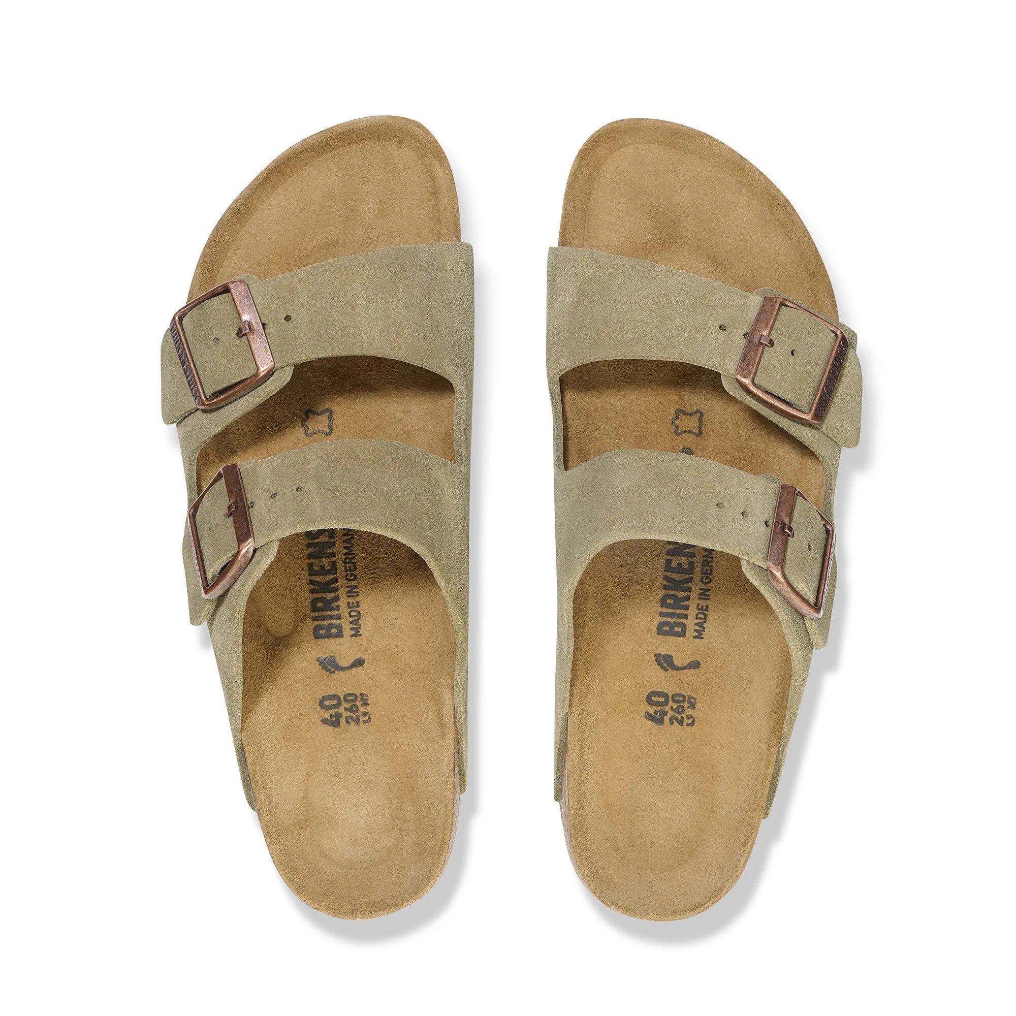 breathable user Energy Return Technology BIRKENSTOCK ARIZONA CLASSIC FOOTBED - TAUPE SUEDE