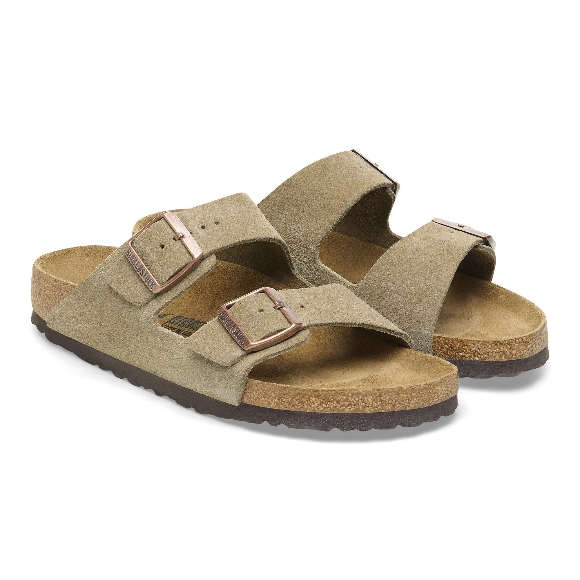 Bold colors BIRKENSTOCK ARIZONA CLASSIC FOOTBED - TAUPE SUEDE