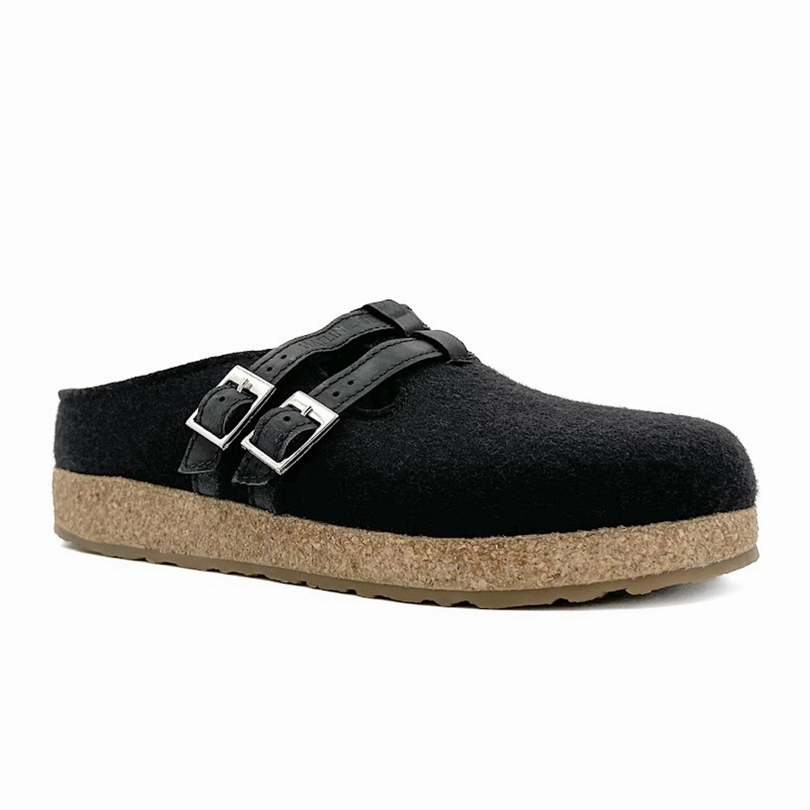 Haflinger Haley Clog (Women) - Black Cozy Energy