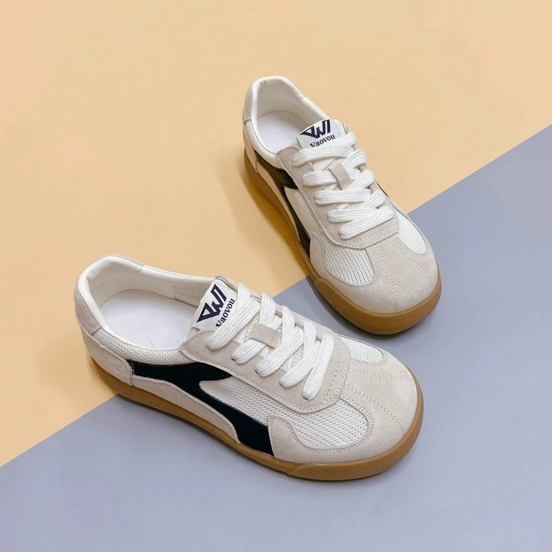 Women Casual Breathable Mesh Suede Lightweight Plus Size Sneakers least outdoor
