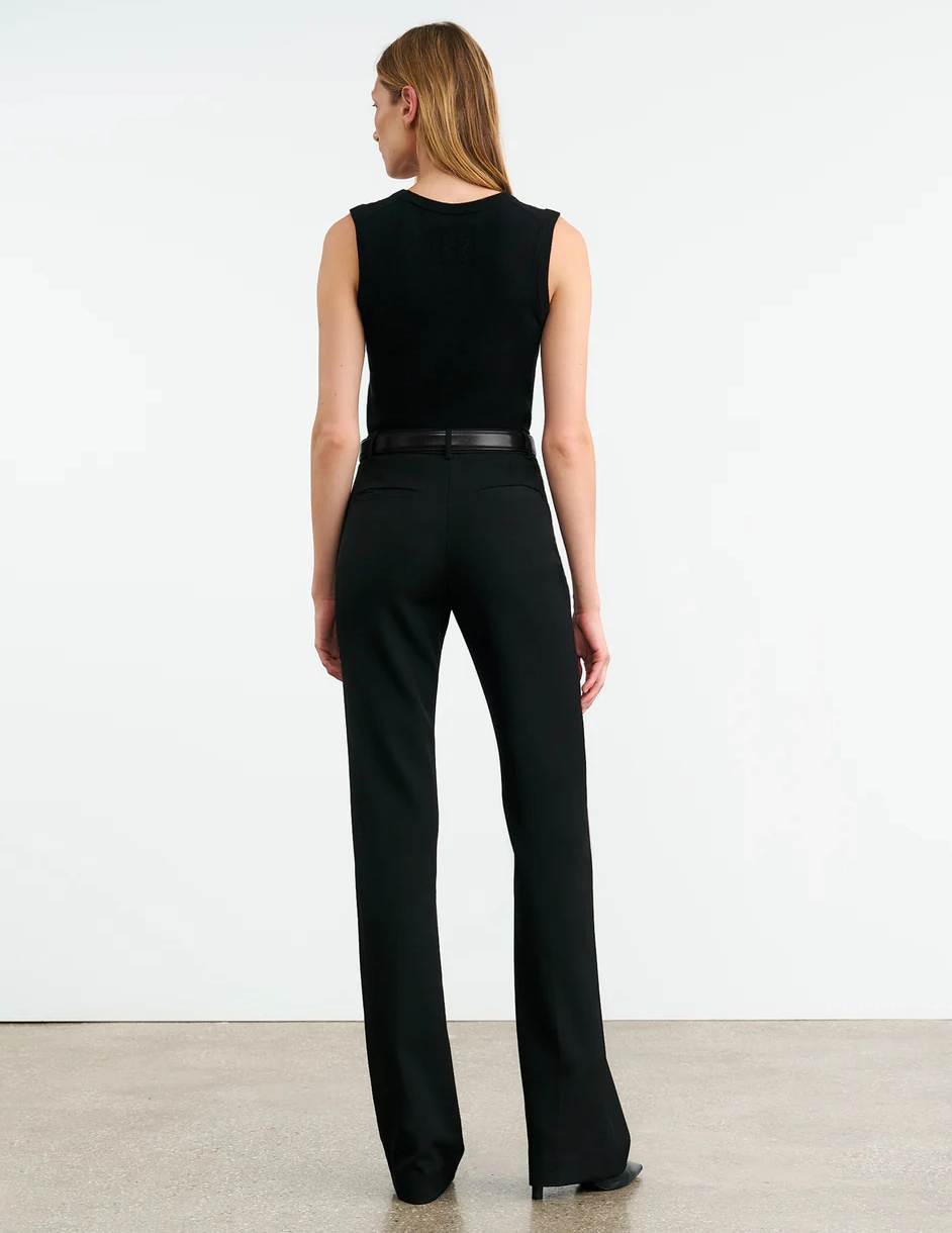 Porter Cashmere Vest in Black Work Mix Easy Fashion