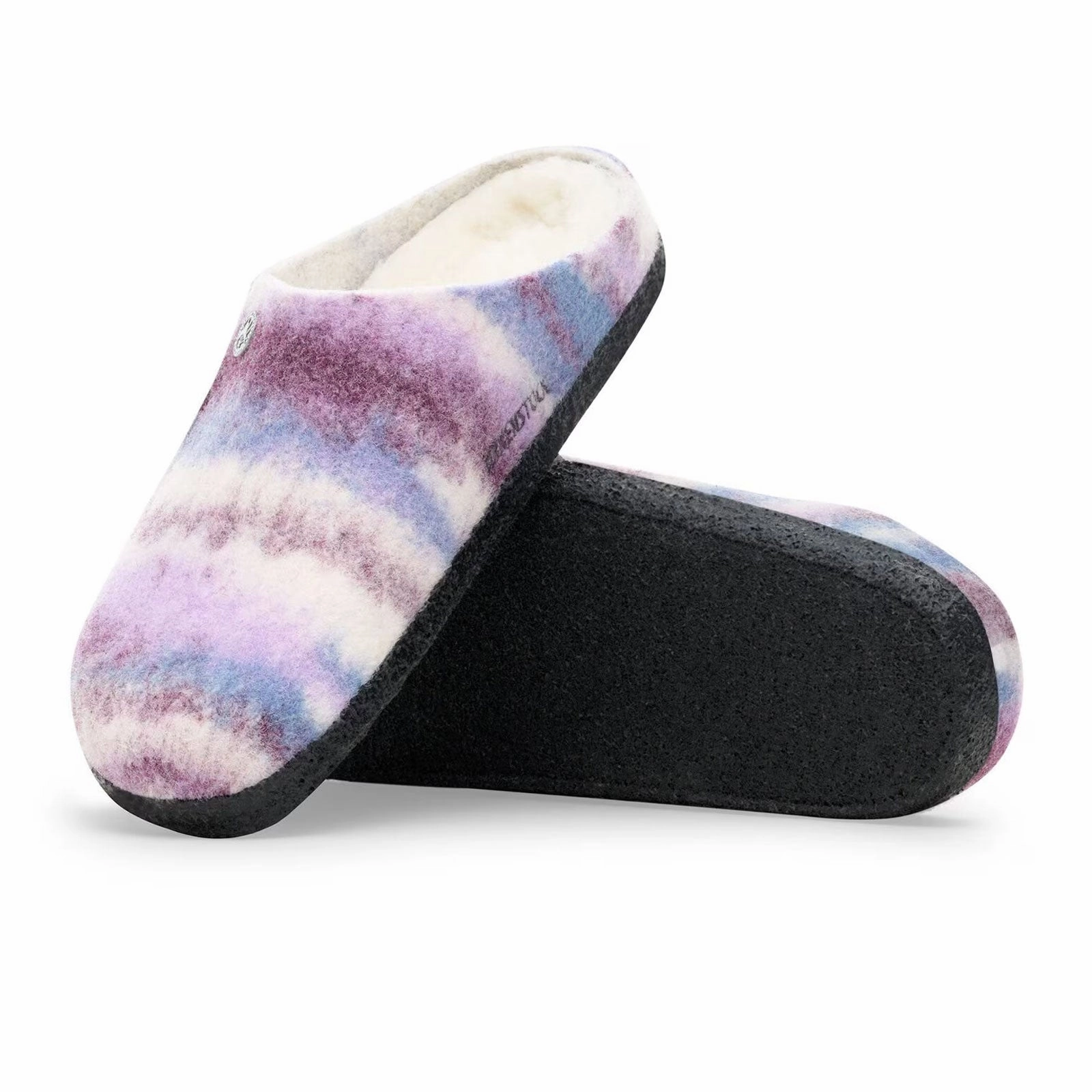 Flawless Waistband Birkenstock Zermatt Shearling Slipper (Women) - Mauve Multi Wool/Natural Shearling