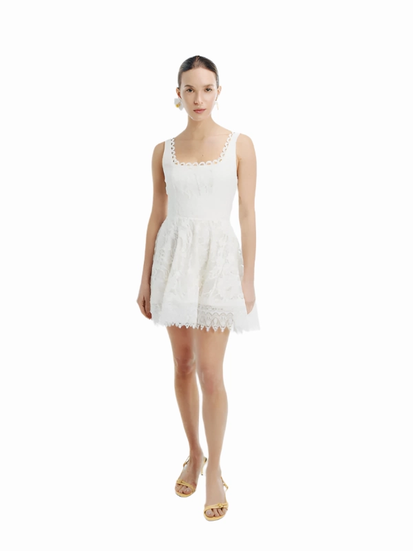 Fire Core ErgonomicCut Havana Mini Dress in White
