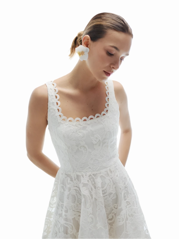 BreathableLining Havana Mini Dress in White