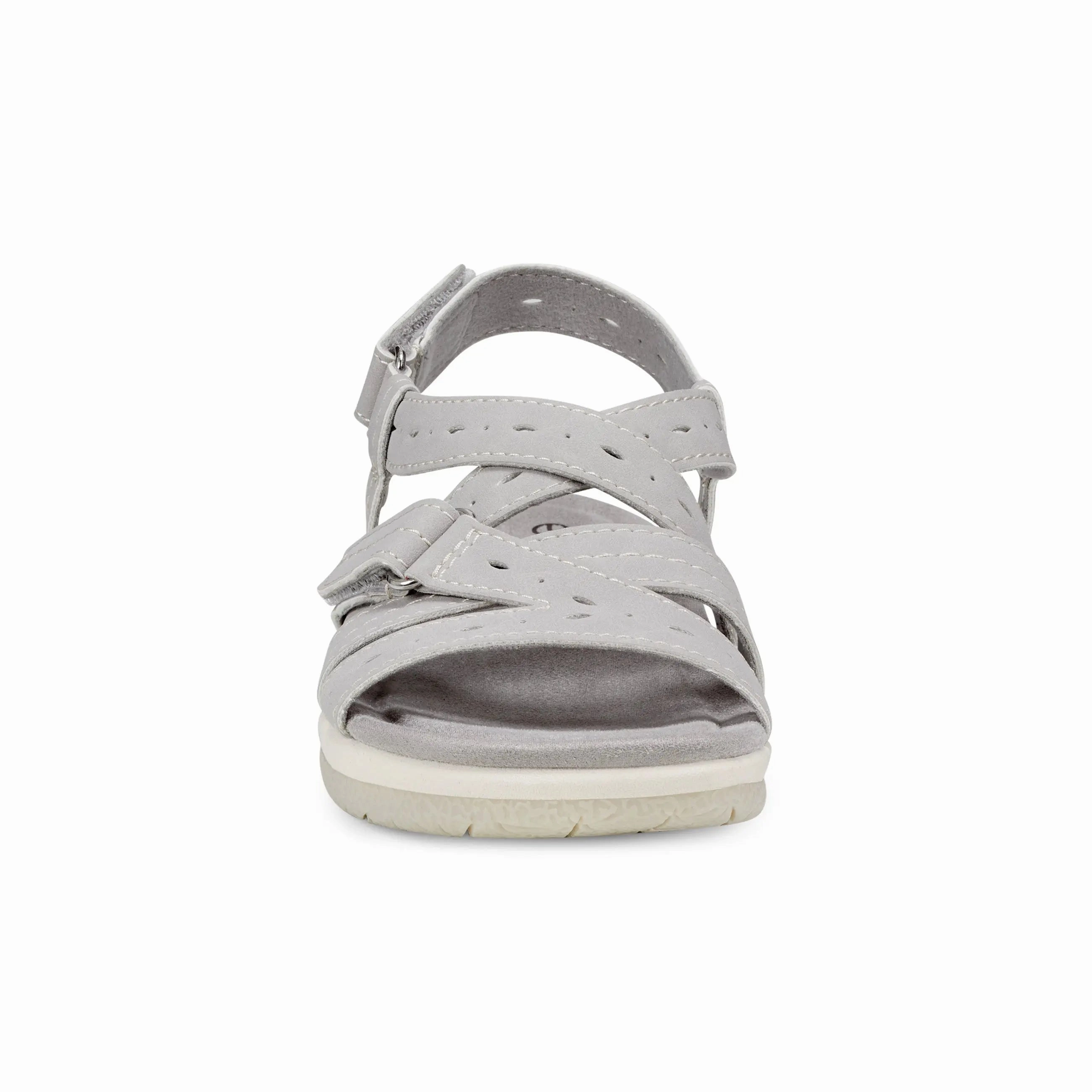 Seamless Internal Lining Samsin Round Toe Strappy Casual Flat Sandals