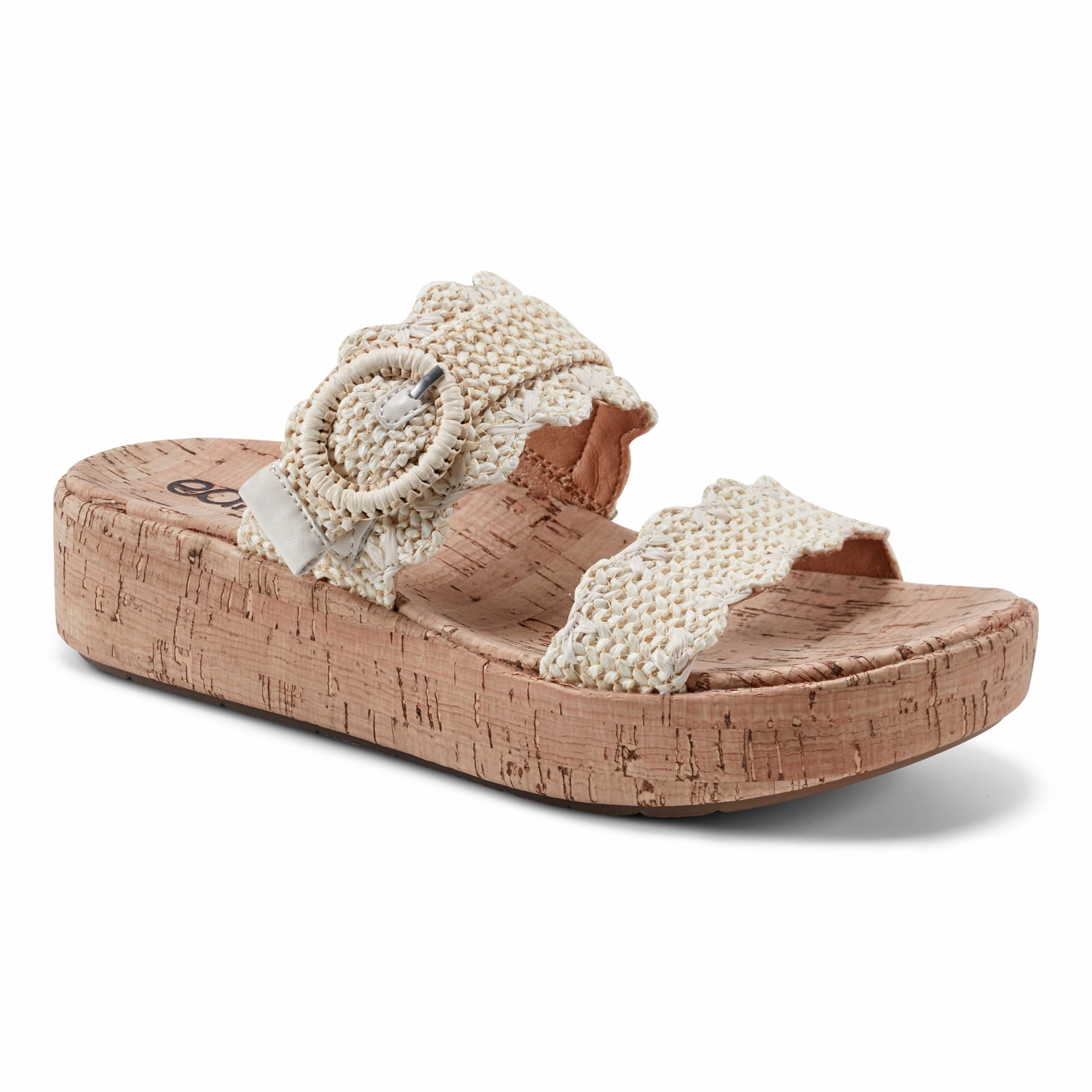 Subtle Slip-on Casual Platform Wedge Sandals Versatile lining