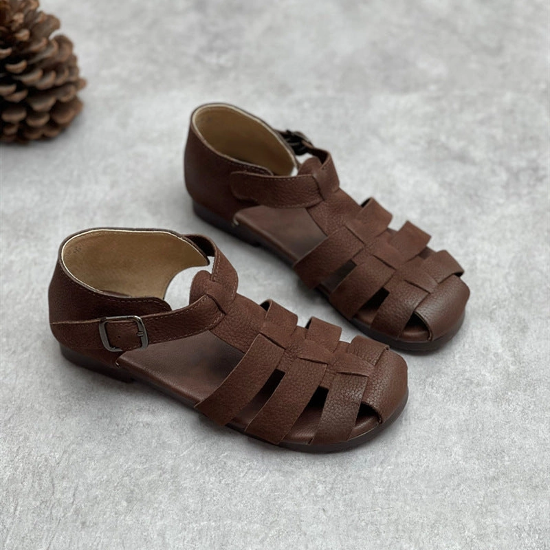 Anatomical Footbed Summer Vintage Strappy Leather Handmade Casual Sandals