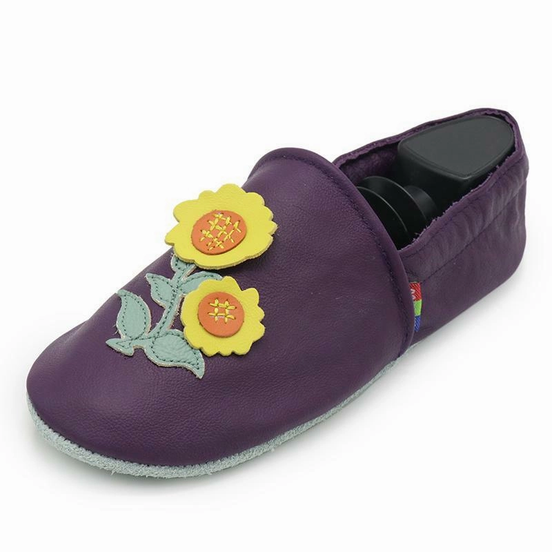 Breathable Knit Upper office workers Sunflower purple  Women Slippers