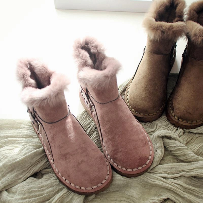 Flexible stability Super Warm Fur Winter Snow Boots