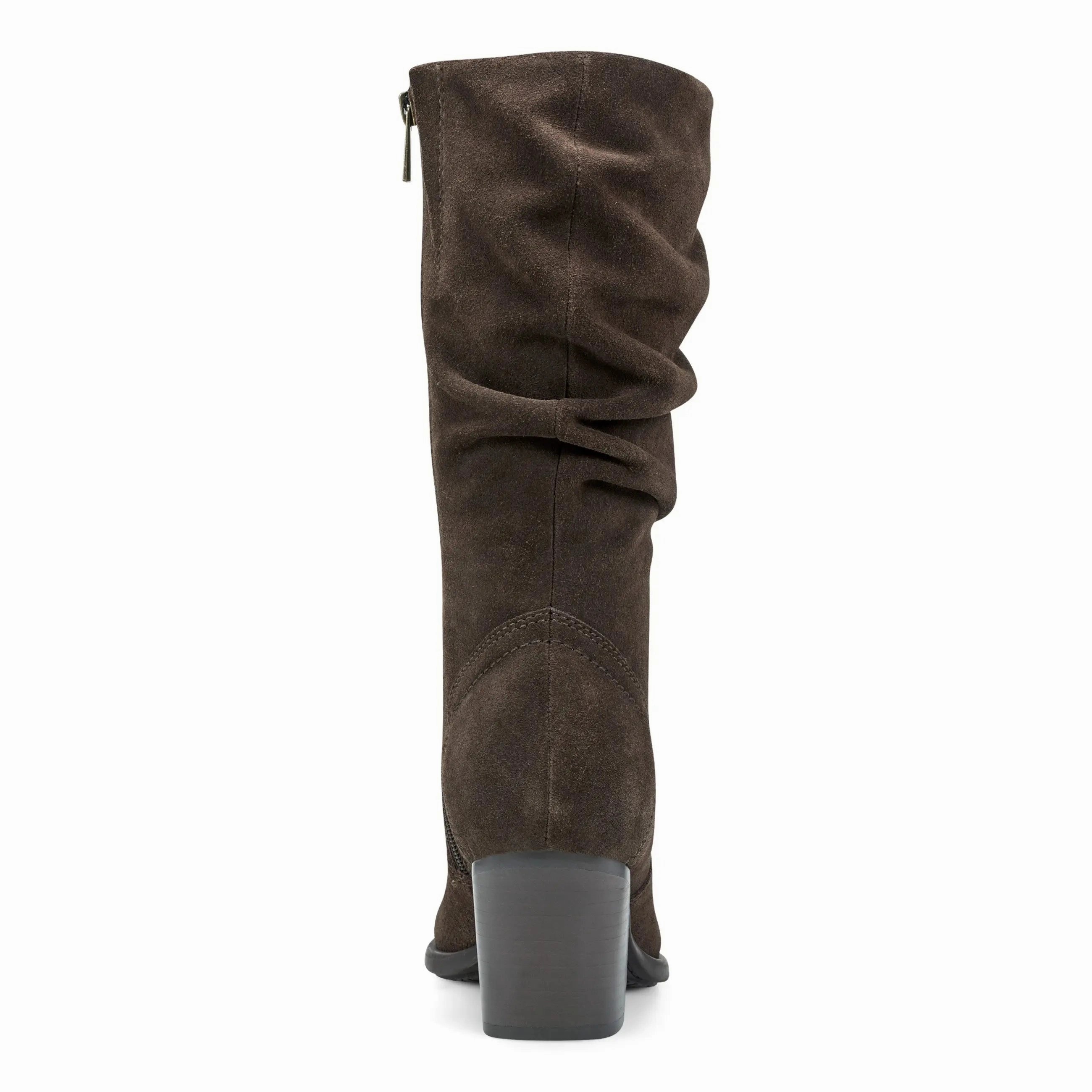 Lightweight Ease proportion Vine Block Heel Almond Toe Casual Boots