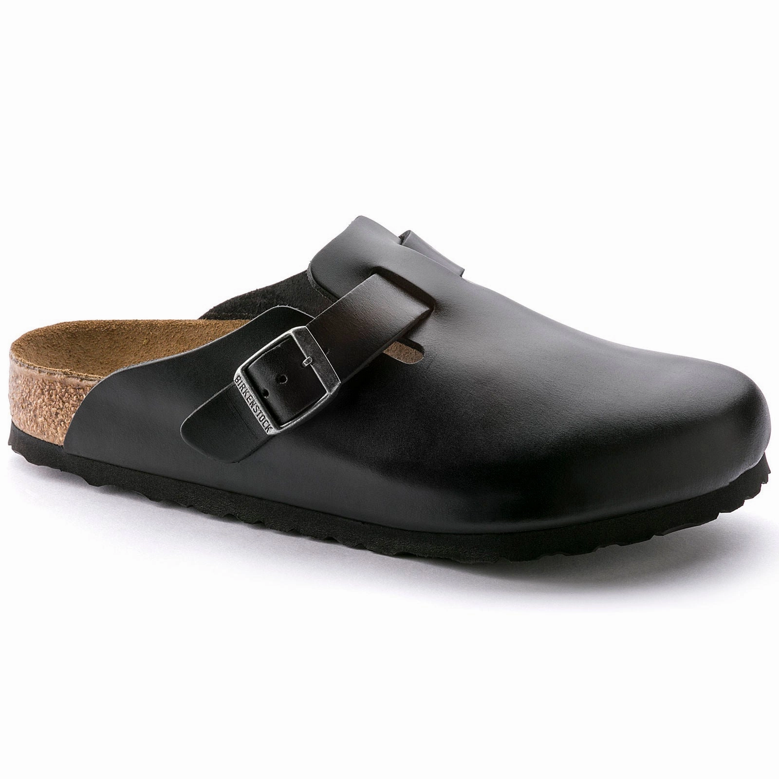Breathable Design Low Profile Collar Birkenstock Boston Soft Footbed - Leather