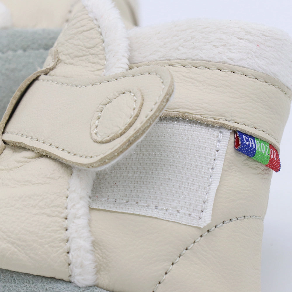 Recycled Material Footbed Compression Molding Booties Cream up to 4 Years Old