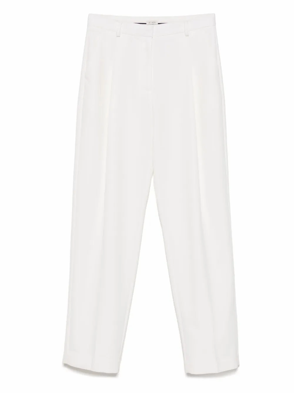 Tailored Pleat Pant in White OdorResistant Music Mood
